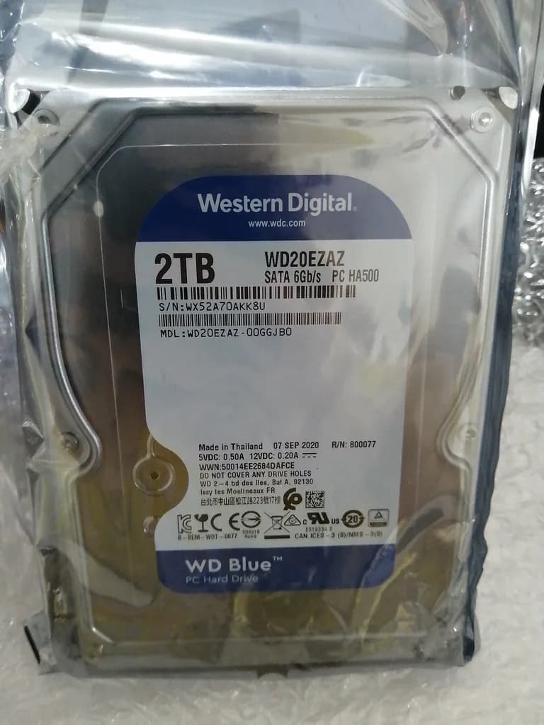 هارددیسک اینترنال وسترن دیجیتال Blue ظرفیت 2 ترابایت اصلی گارانتی سازگار — تصویر ۲