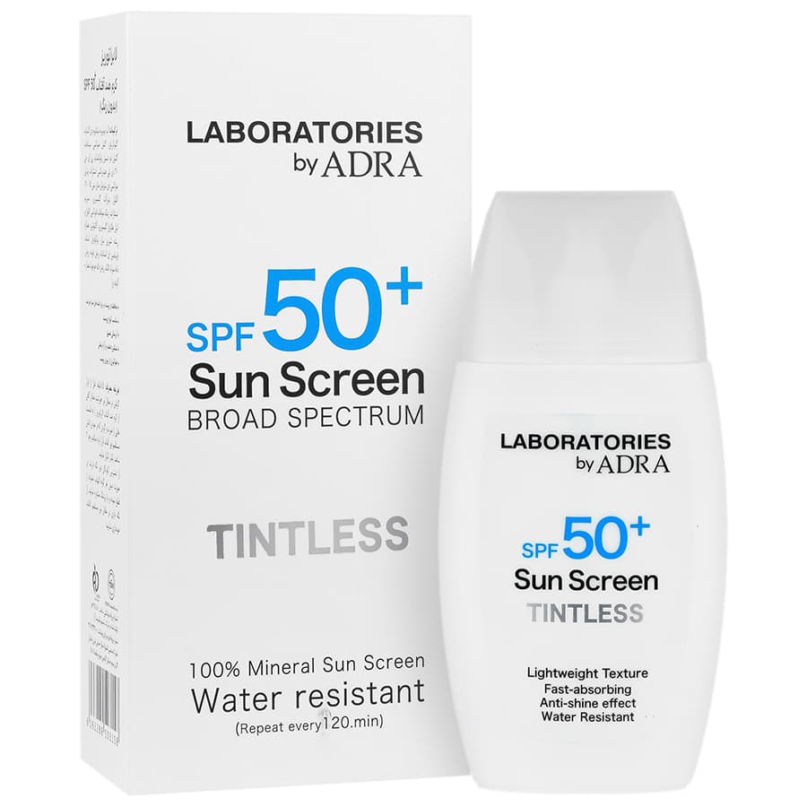 کرم ضدآفتاب بی رنگ آدرا لابراتوریز SPF50