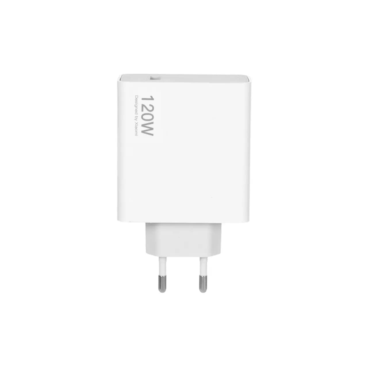 شارژر دیواری ثانیه شمار 120W فست تک پورت Xiaomi مدل MDY-13-EZ به همراه کابل شارژ Type-C – سفید — تصویر ۳