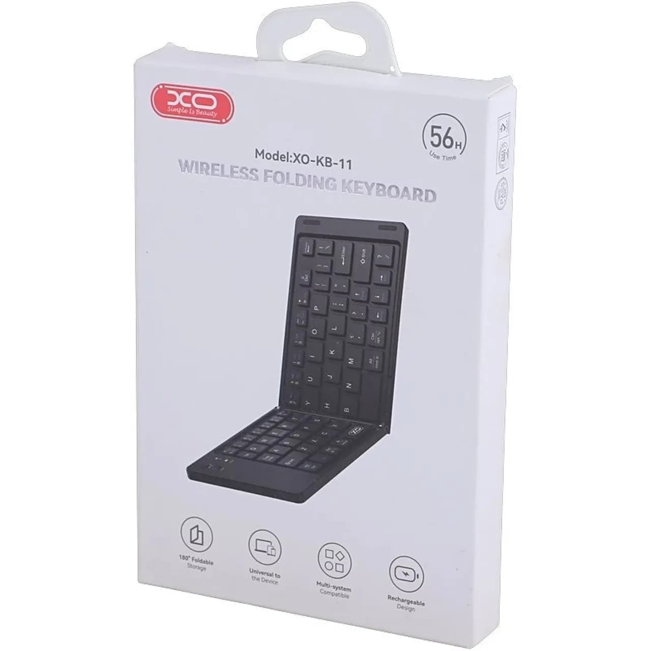 کیبورد بی سیم تاشو XO مدل XO-KB-11 – مشکی — تصویر ۲
