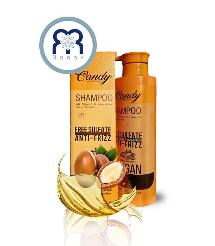 شامپو مو بدون سولفات Candy Beauty مدل آرگان حجم 800 میل