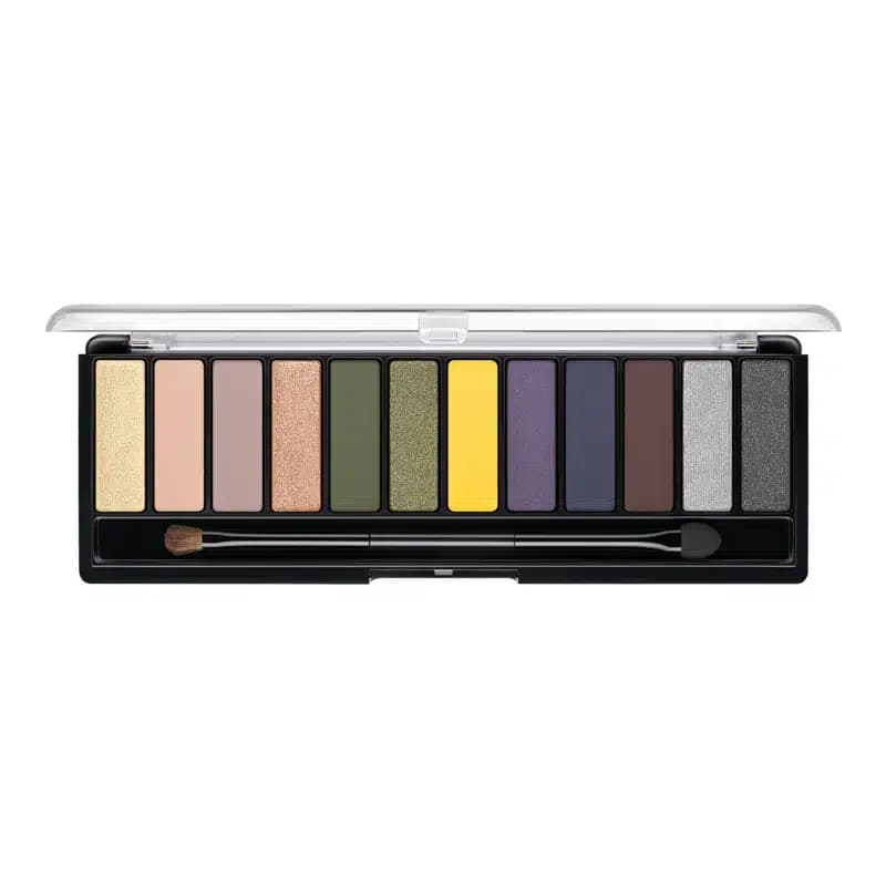 پالت سایه 12 رنگ ریمل لاندن Rimmel London مدل Magnif’Eyes Thunderstorm Edition — تصویر ۳