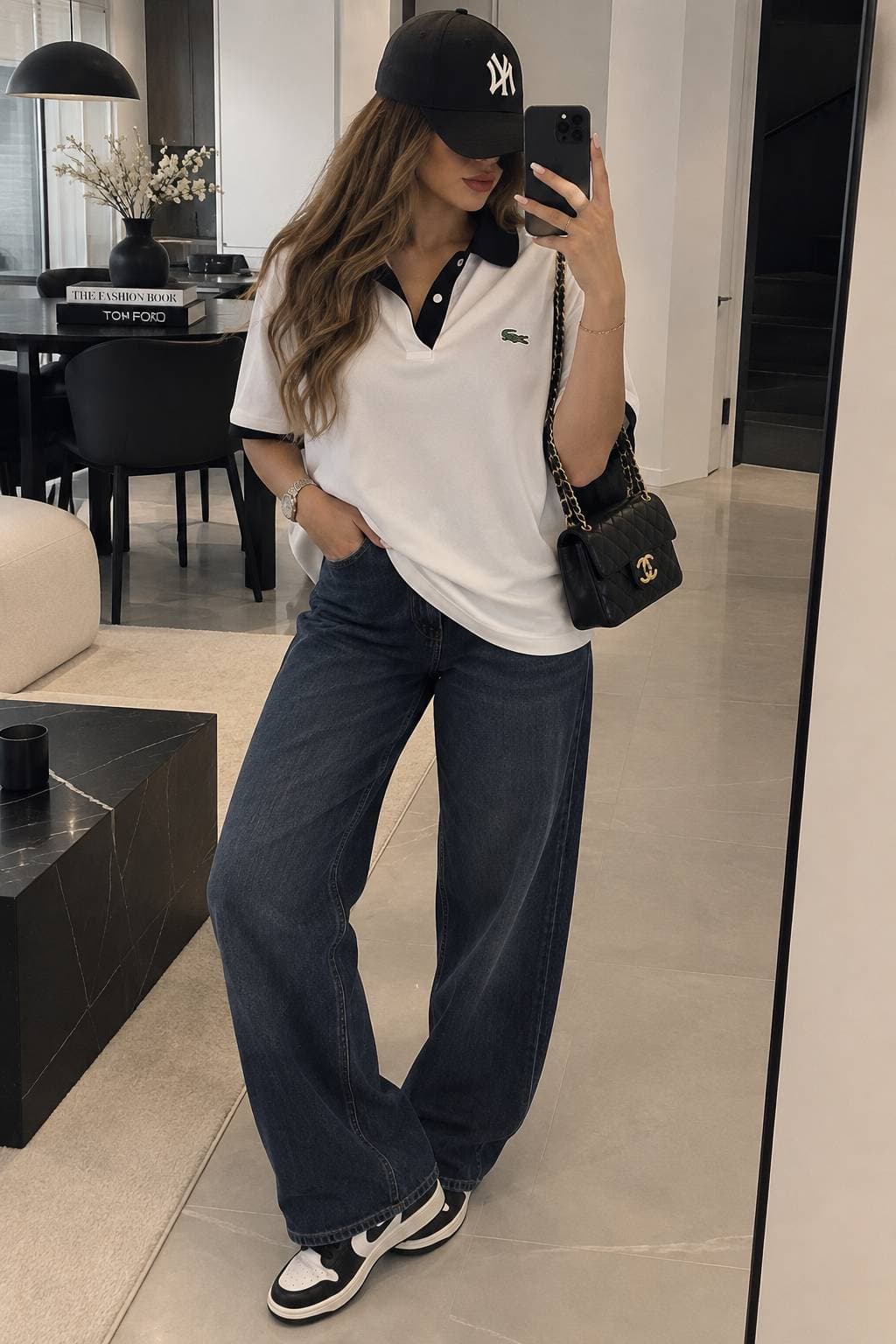 پولوشرت زنانه یقه دار قهوه ای — تصویر ۸