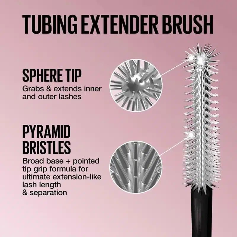 ریمل فوق بلند کننده و جدا کننده مژه میبلین Maybelline مدل Lash Sensational Sky Tubes Tubing Mascara — تصویر ۵