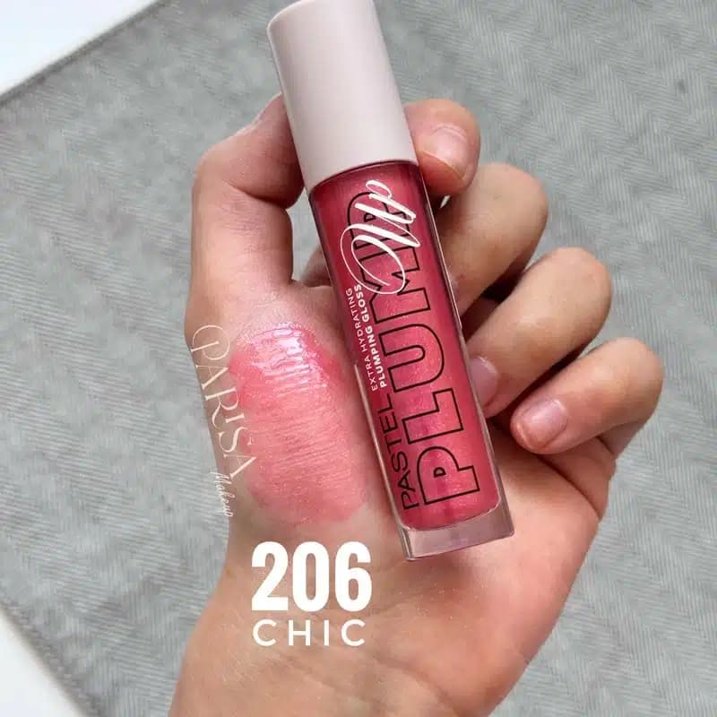 لیپ گلاس آبرسان و حجم دهنده لب پاستل PASTEL مدل Plump Up کد 206