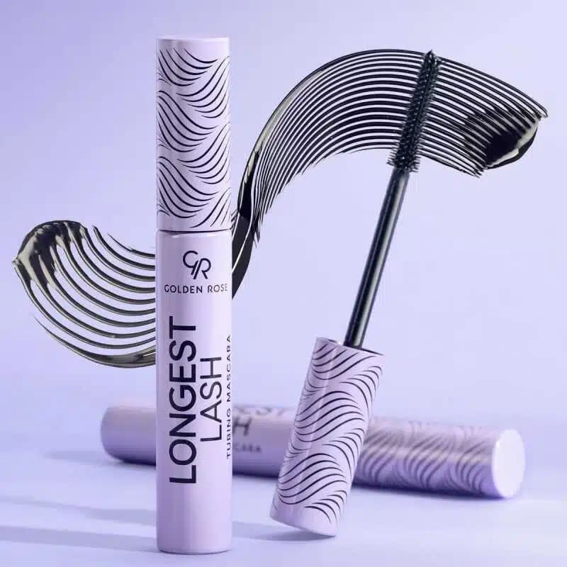ریمل حجم دهنده و فوق بلند کننده مژه گلدن رز Golden Rose مدل Longest Lash Tubing Mascara — تصویر ۲