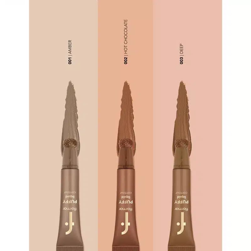 کانتور مایع سر اسفنجی فلورمار Flormar مدل Puffy Liquid Contour کد 003 رنگ Deep — تصویر ۵