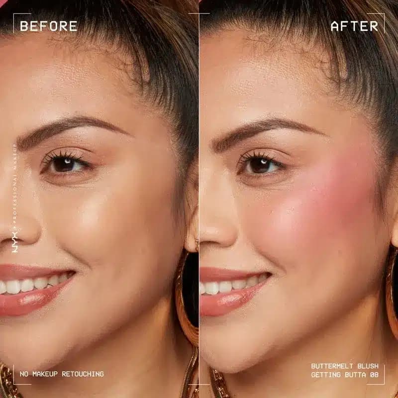 رژگونه پودری نیکس NYX مدل Buttermelt کد 08 (رنگ Gettin Butta) — تصویر ۵