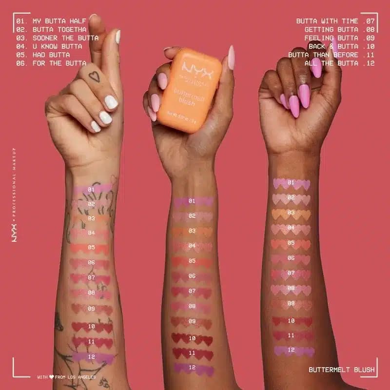 رژگونه پودری نیکس NYX مدل Buttermelt کد 08 (رنگ Gettin Butta) — تصویر ۷