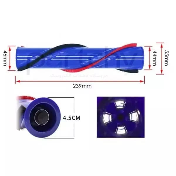 برس میانی سری کف جارو شارژی مدل Dyson V6