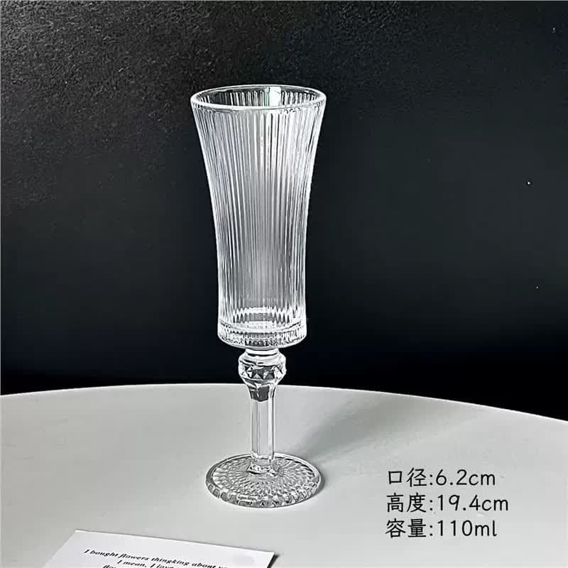 گیلاس پایه بلند طرحدار دلی گلس DELI GLASS — تصویر ۷