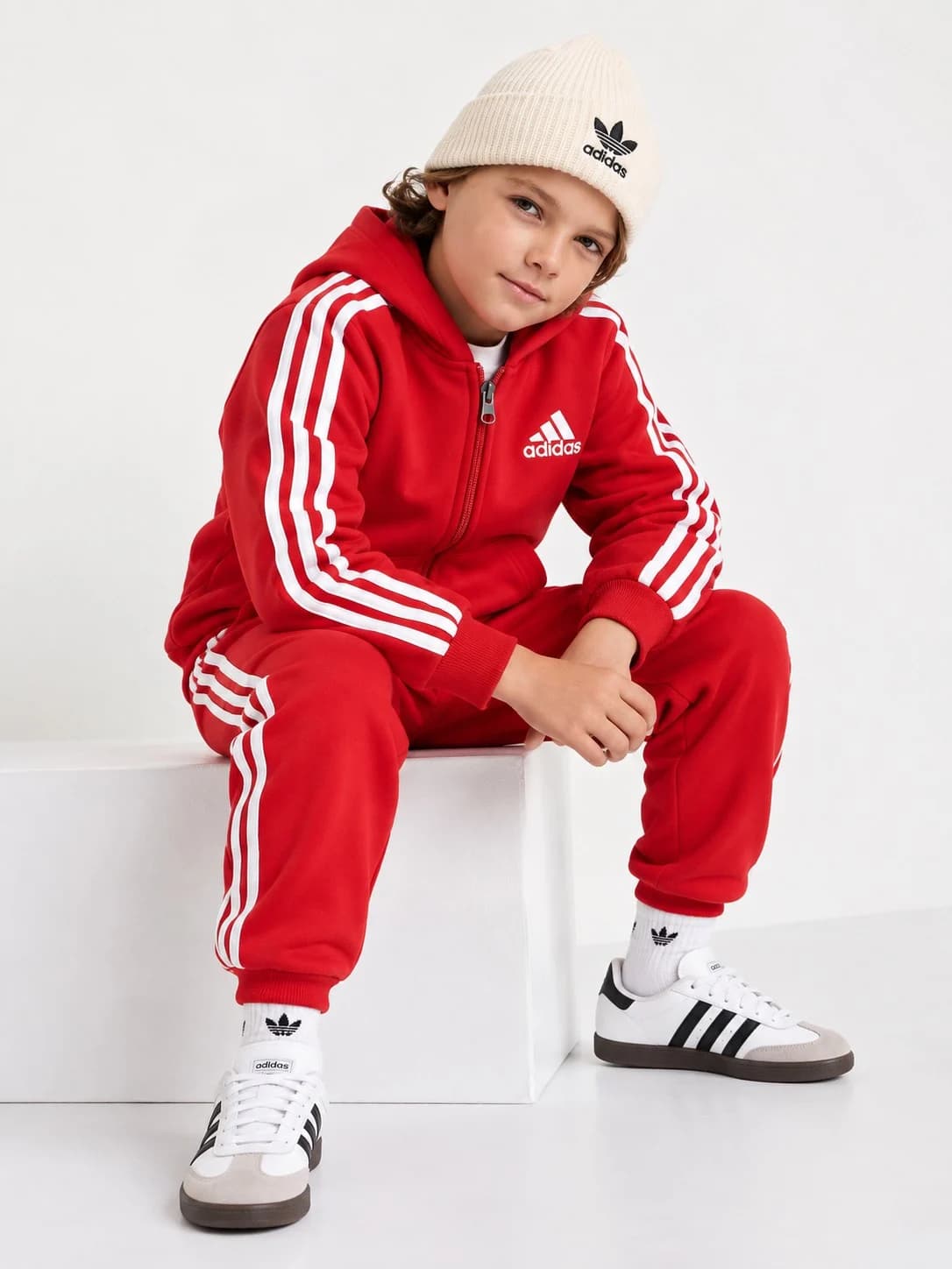 ست سویشرت شلوار بچگانه آدیداس سه خط| adidas kids tracksuit — تصویر ۴