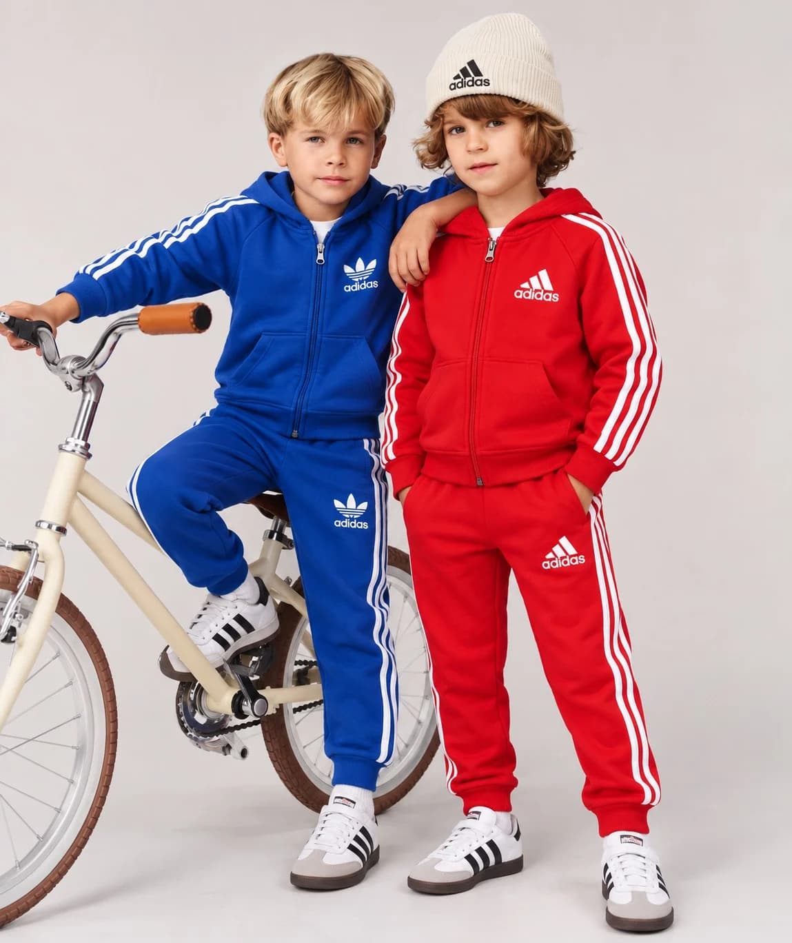 ست سویشرت شلوار بچگانه آدیداس سه خط| adidas kids tracksuit — تصویر ۲