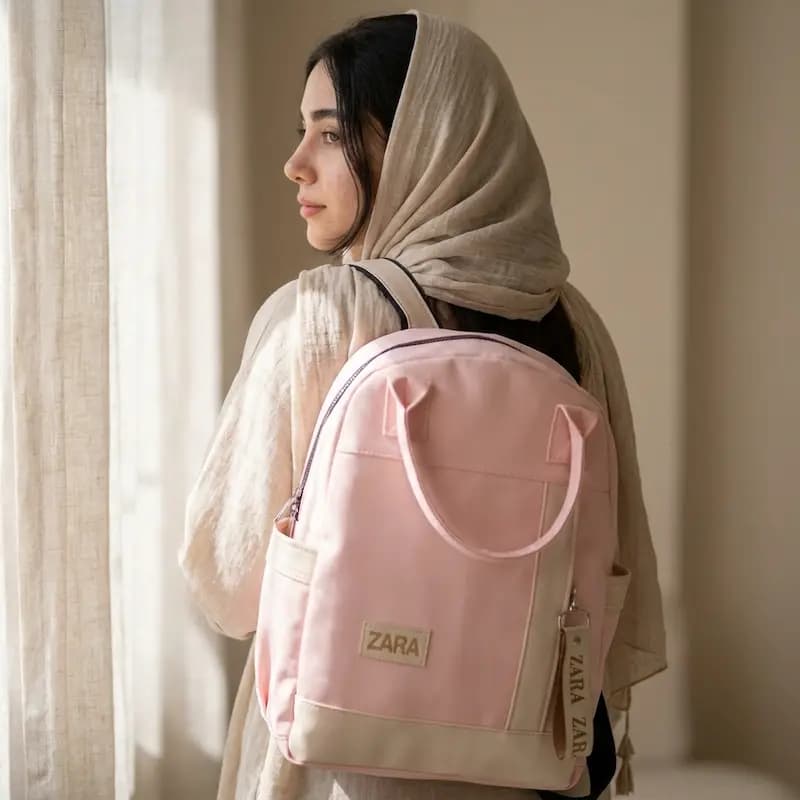 کوله پشتی طرح زارا اسپرت روزمره / دانشجویی کد 10245