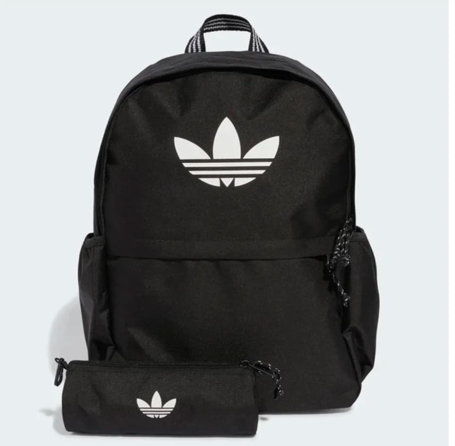 کوله مشکی ADIDAS همراه با جامدادیADIDAS BACKPACK WITH PENCIL CASE — تصویر ۲