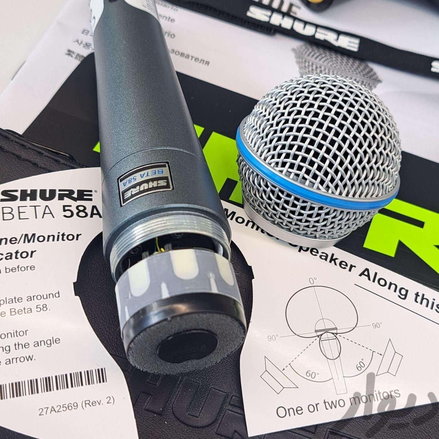میکروفن باسیم شور SHURE_BETA 58 اورجینال — تصویر ۸