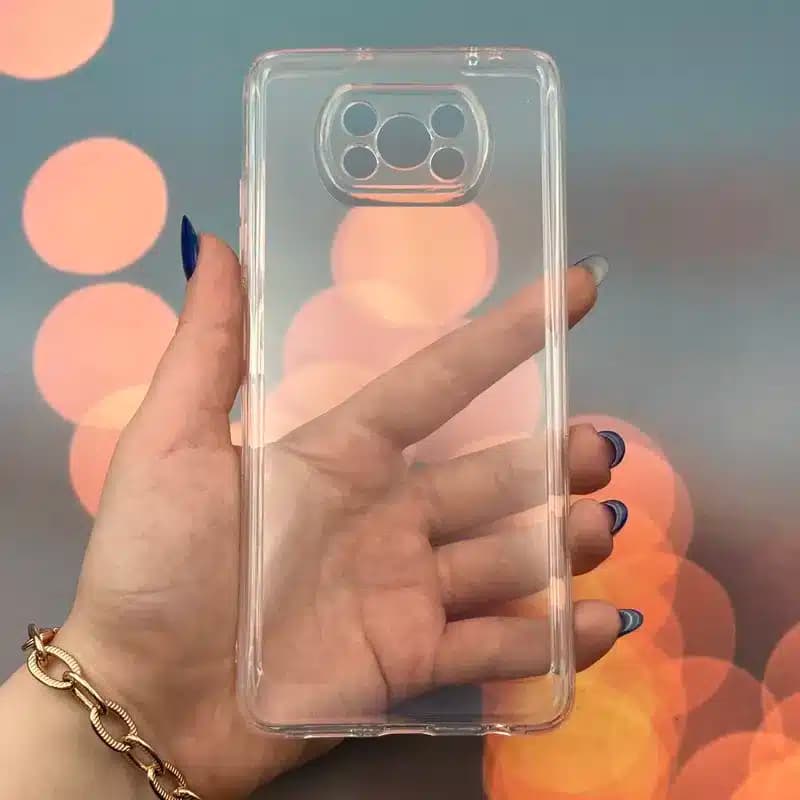 کاور شارک قاب مدل ژله ای شفاف مناسب برای گوشی موبایل شیائومی Poco X3 / Poco X3 Pro / Poco X3 NFC — تصویر ۲