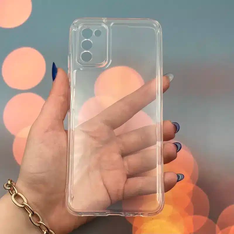 کاور شارک قاب مدل ژله ای شفاف مناسب برای گوشی موبایل سامسونگ Galaxy A03s / A02s — تصویر ۲