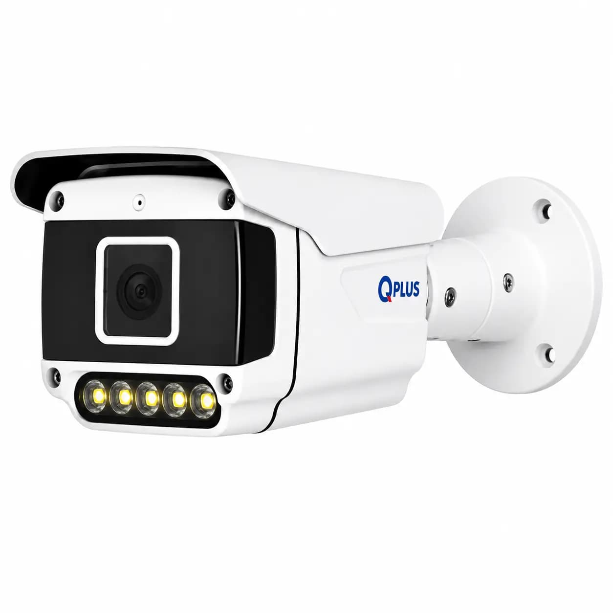 دوربین مداربسته برند کیو پلاس مدل PL-IPC-BW4950PA5A-C