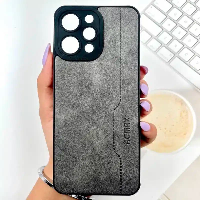 کاور شارک قاب مدل چرم RMX مناسب برای گوشی موبایل شیائومی Redmi 12 4G / Poco M6 Pro 5G — تصویر ۲