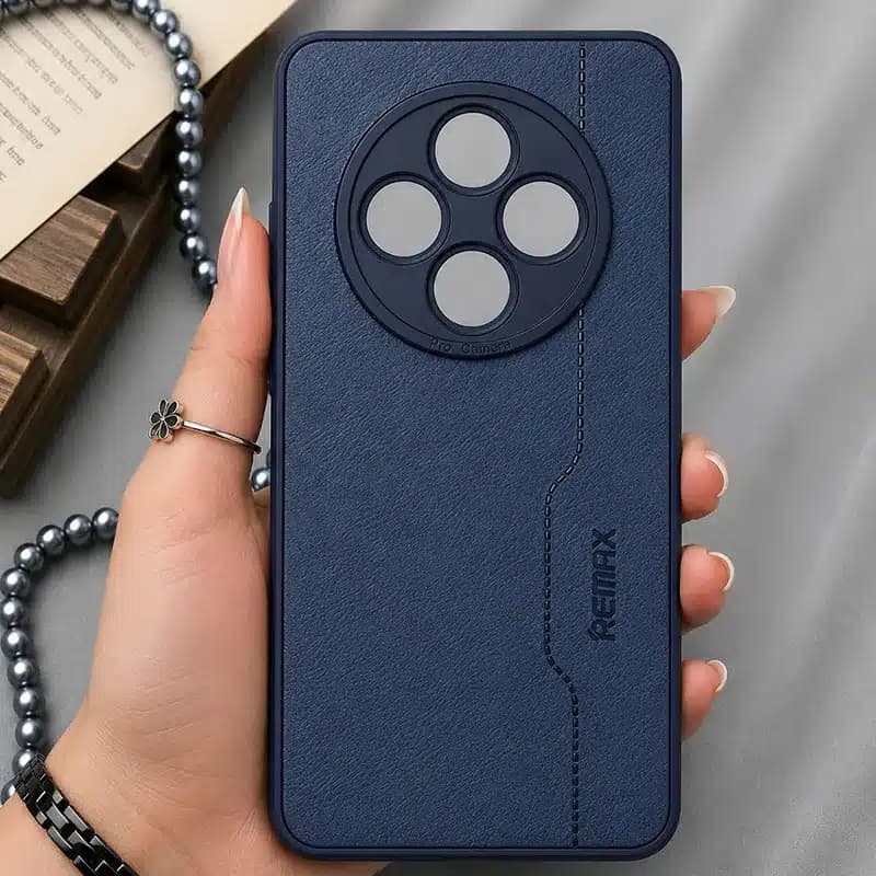 کاور شارک قاب مدل چرم RMX مناسب برای گوشی موبایل شیائومی Redmi 14c / Redmi A4 / Poco C75 — تصویر ۲