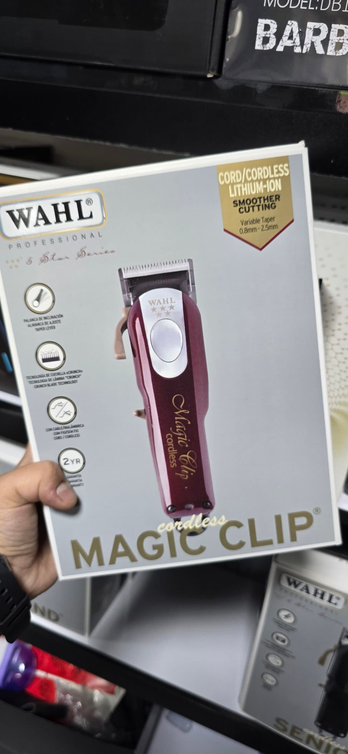 ماشین اصلاح وال مجیک کلیپ کردلس اروپا wahl magic clip cordless — تصویر ۵