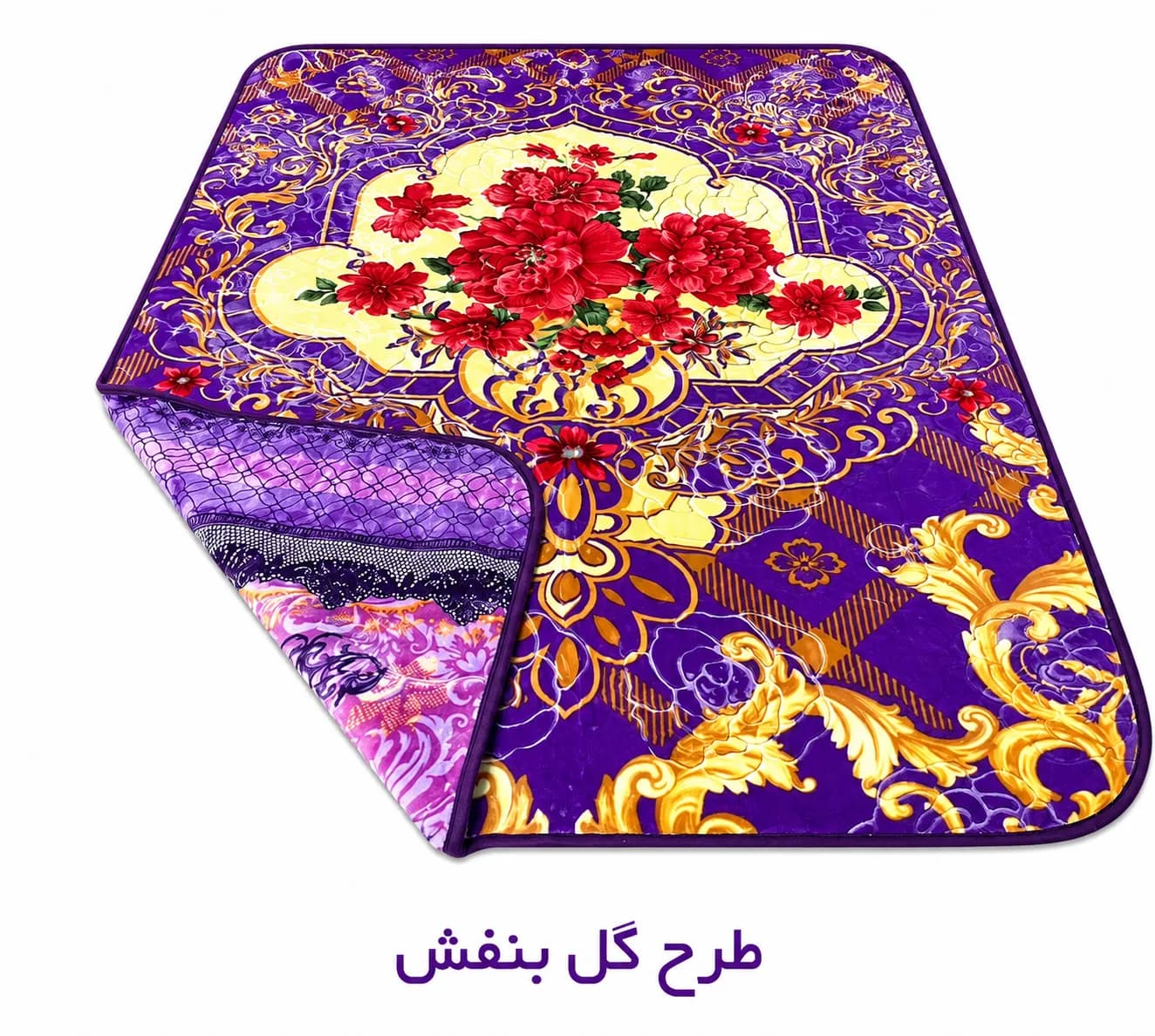پتو یک نفره مخمل دورو برجسته درجه یک — تصویر ۴