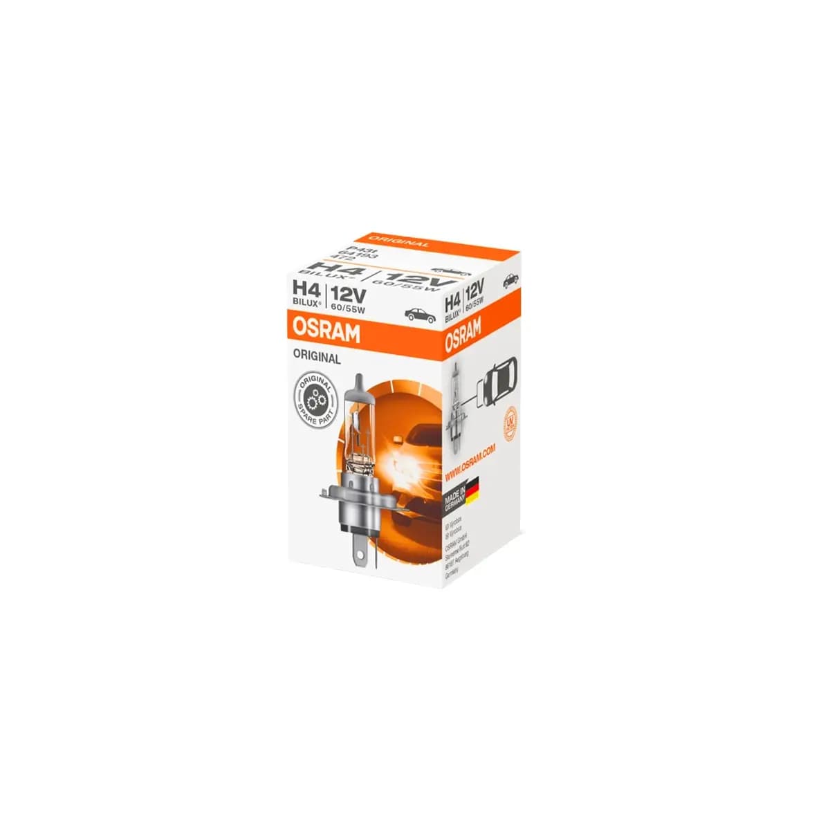 لامپ H4 سه خار اسرام مدل نایت برکر افزایشی %150 OSRAM — تصویر ۵