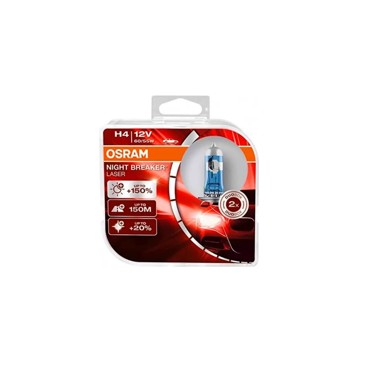 لامپ H4 سه خار اسرام مدل نایت برکر افزایشی %150 OSRAM — تصویر ۲