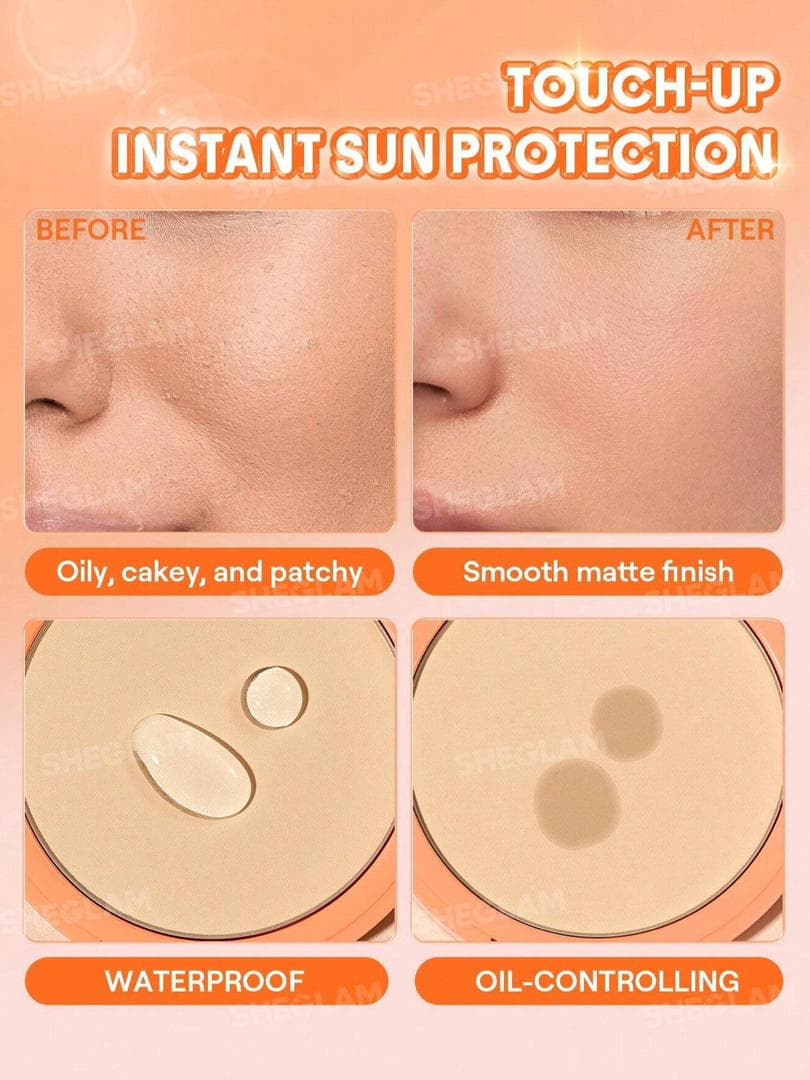 پودر فیکس SPF30 شیگلم مدل Insta-Ready Sunset Blur Setting Powder – شماره 11 Natural Linen — تصویر ۴
