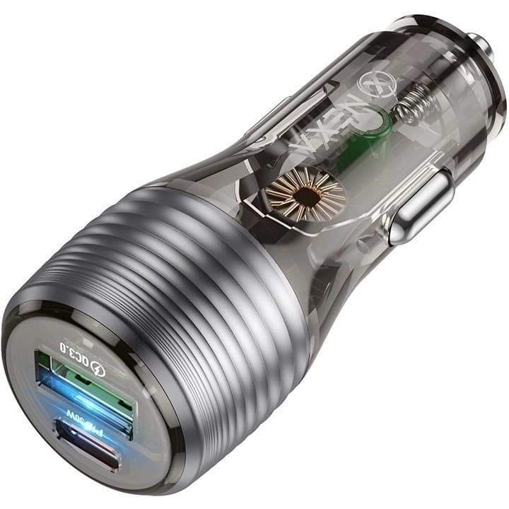 شارژر فندکی نکسا مدل R230 توان ۴۸ وات دو پورت — تصویر ۲