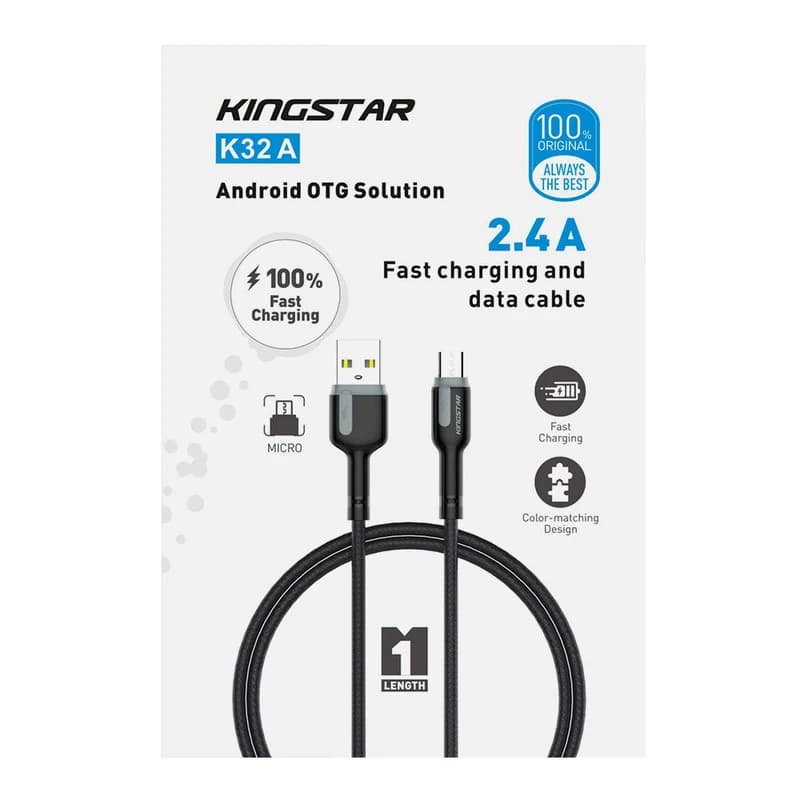 کابل شارژ Micro USB کینگ استار مدل Cable K32A
