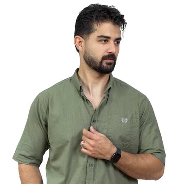 پیراهن لینن کوتاه کد6899 — تصویر ۲