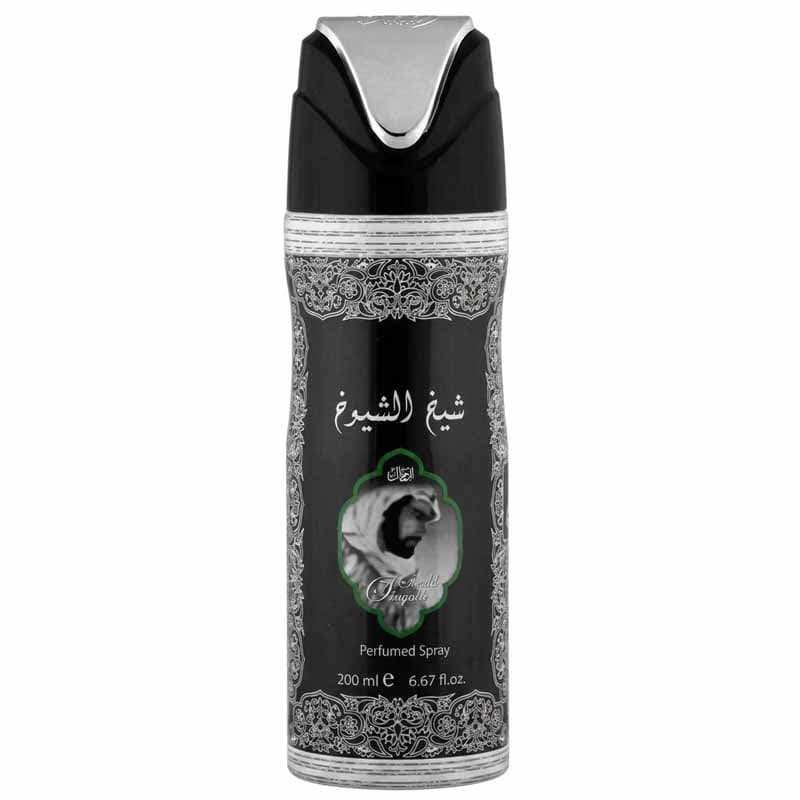 اسپری شیخ الشیوخ مردانه لطافه Sheikh Al Shuyukh اصل امارات حجم 200 میل