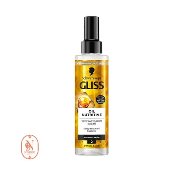 اسپری دو فاز گلیس مدل OIL NUTRITIVE حجم 200 میل — تصویر ۲