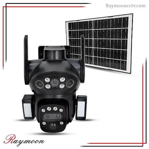 دوربین خورشیدی سیمکارتی دو لنز و زوم اپتیکال 10 برابر V380 مدل X7 Pro