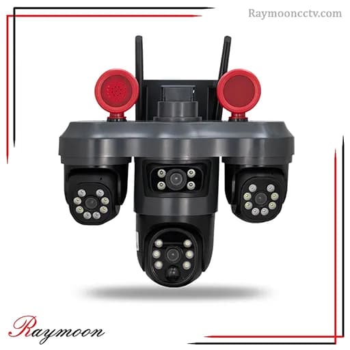 دوربین پنل خورشیدی سیم کارتی 3 لنز 3 موتور V380 مدل VTS68 — تصویر ۳