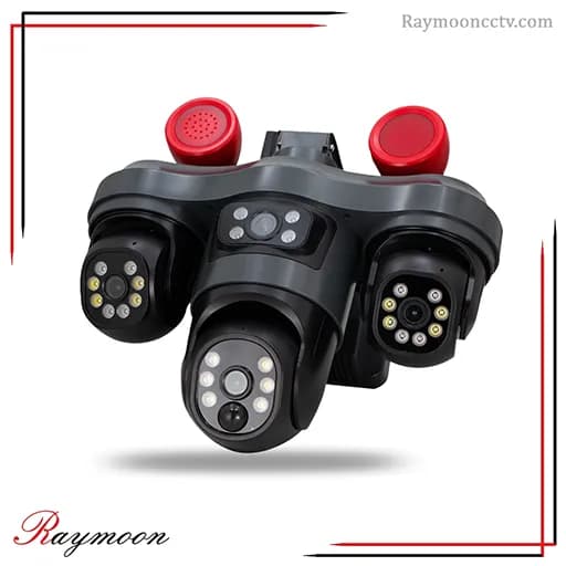 دوربین پنل خورشیدی سیم کارتی 3 لنز 3 موتور V380 مدل VTS68 — تصویر ۵