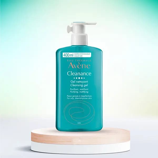 ژل شستشو و پاک کننده پوست کلیننس اون مدل پمپی Avene Cleanance — تصویر ۴