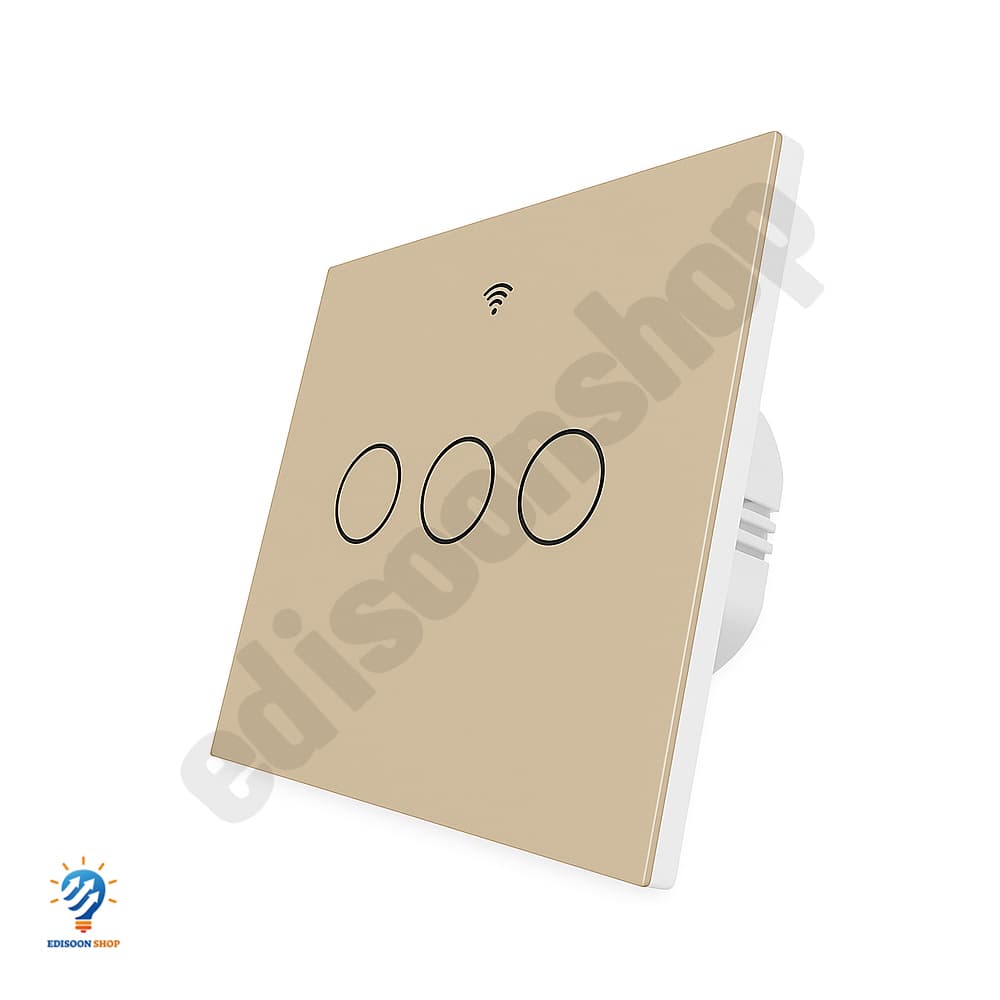 کلید لمسی هوشمند سه پل Moes با WiFi + Bluetooth + RF — تصویر ۲