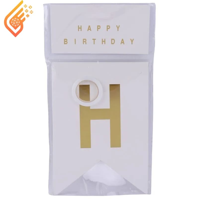 ریسه تولد تزیینی طلاکوب تولد مبارک Happy Birthday — تصویر ۵