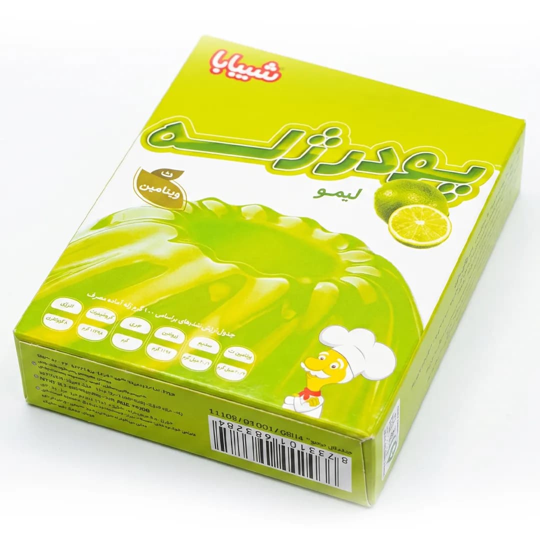 پودر ژله با طعم لیمو شیبابا ۱۰۰ گرم — تصویر ۳