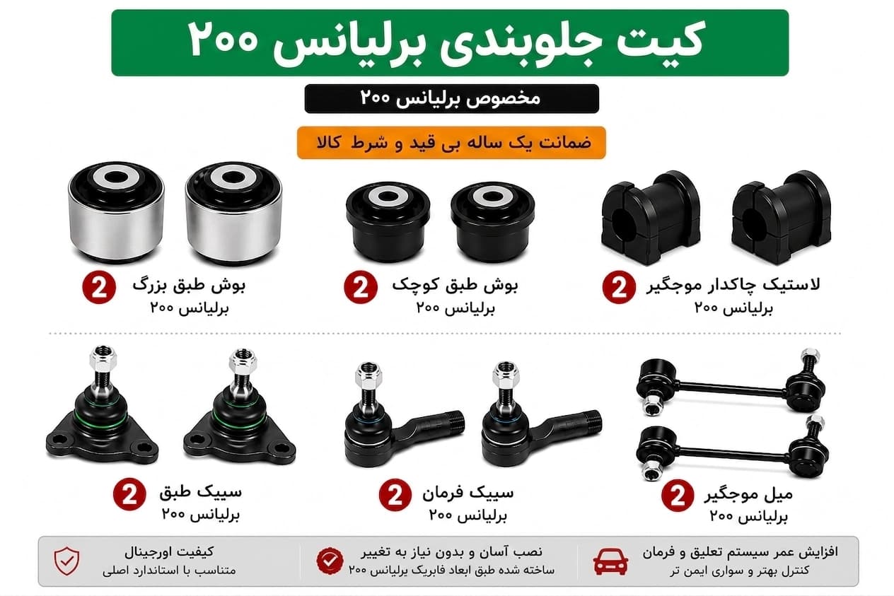 کیت کامل جلوبندی برلیانس 200
