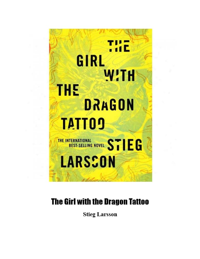 کتاب The Girl with the Dragon Tattoo (دختری با خالکوبی اژدها) نسخه انگلیسی PDF | استیگ لارسن (Stieg Larsson)