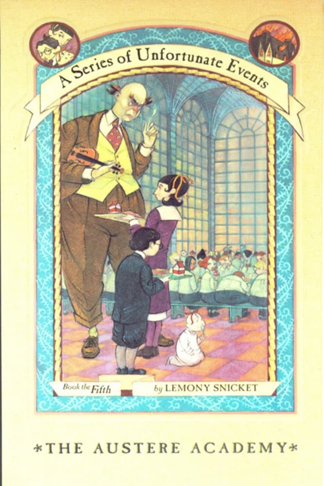 کتاب The Austere Academy (آکادمی سختگیر) نسخه انگلیسی PDF | لمونی اسنیکت (Lemony Snicket)