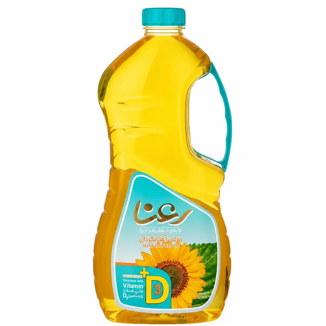 روغن مایع آفتابگردان رعنا، غنی شده با ویتامین D3 – وزن ۱۶۲۰ گرم