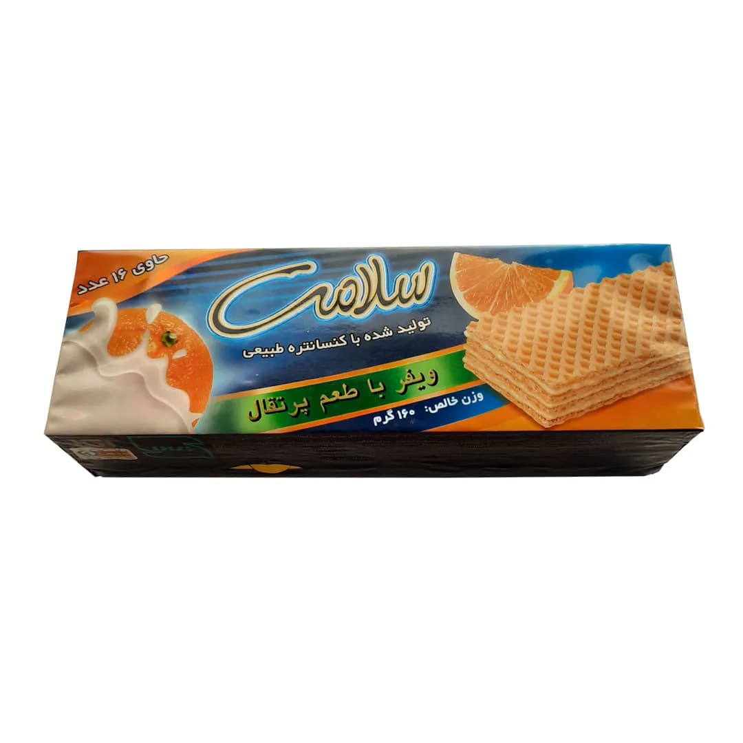 ویفر پرتقالی سلامت ۱۶۰ گرمی — تصویر ۲