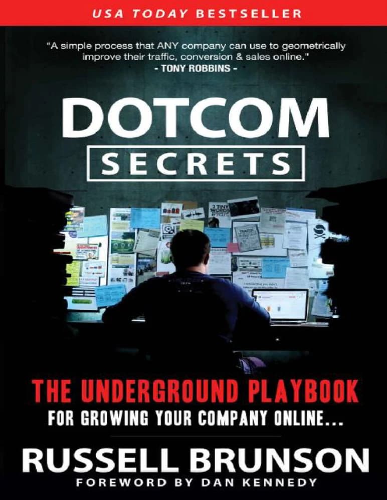 کتاب DotCom Secrets (رازهای داتکام) نسخه انگلیسی PDF | راسل برانسون (Russell Brunson)