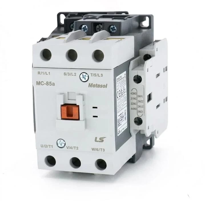 کنتاکتور 85 آمپر 45 کیلوات، بوبین 220 VAC،برند LS مدل MC-85a