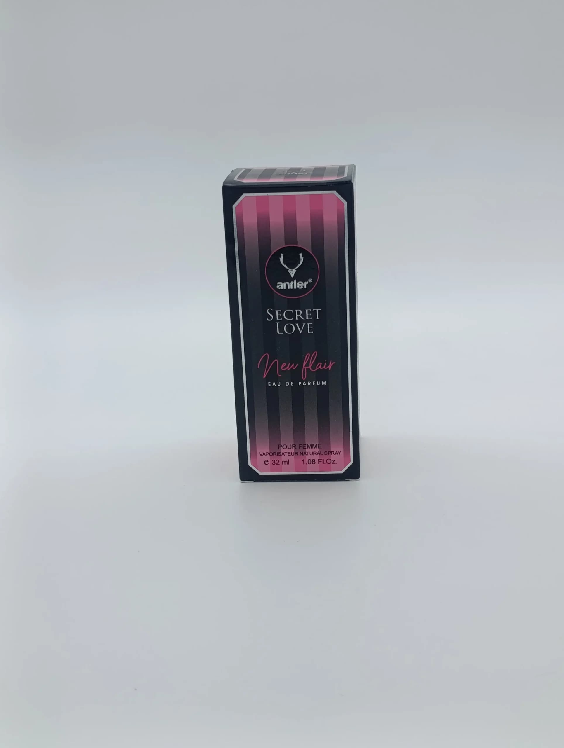 ادو پرفیوم جیبی زنانه انتلر مدل سکرت لاو نیو فلیر Antler Secret Love New Flair حجم ۳۲ میل | خنک و شیرین استوایی وانیلی (اورجینال) — تصویر ۳